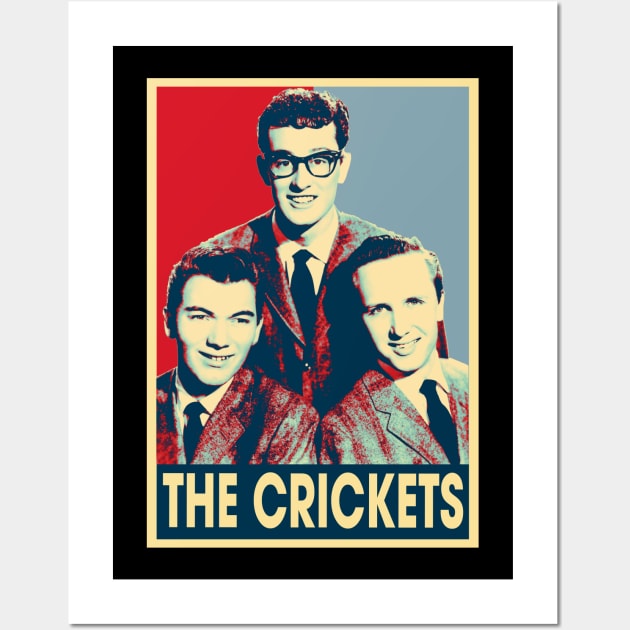 Rockin' with The Crickets Classic Rock Revival Tee Wall Art by Mckenna Paucek